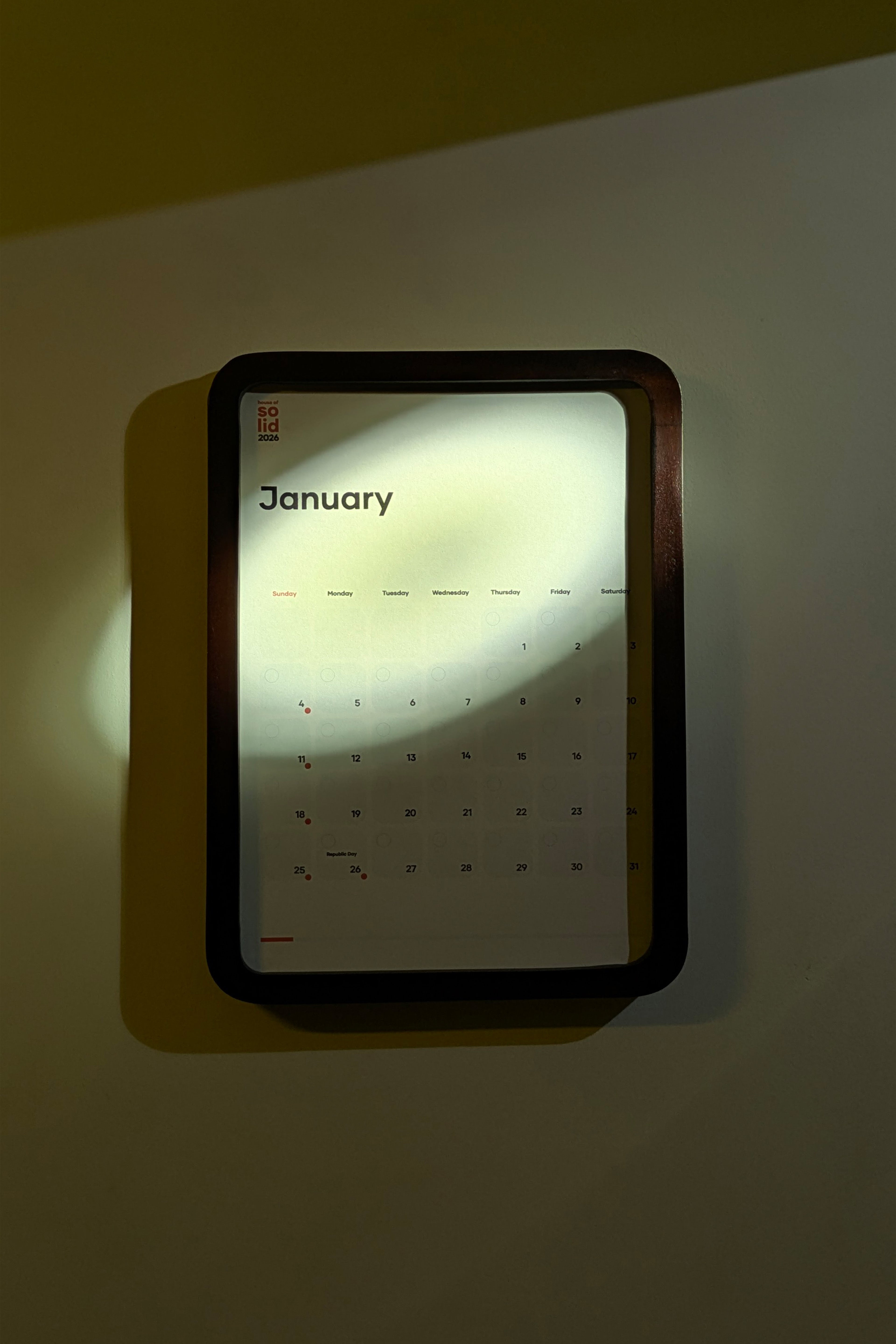 Solid Calendar Kit