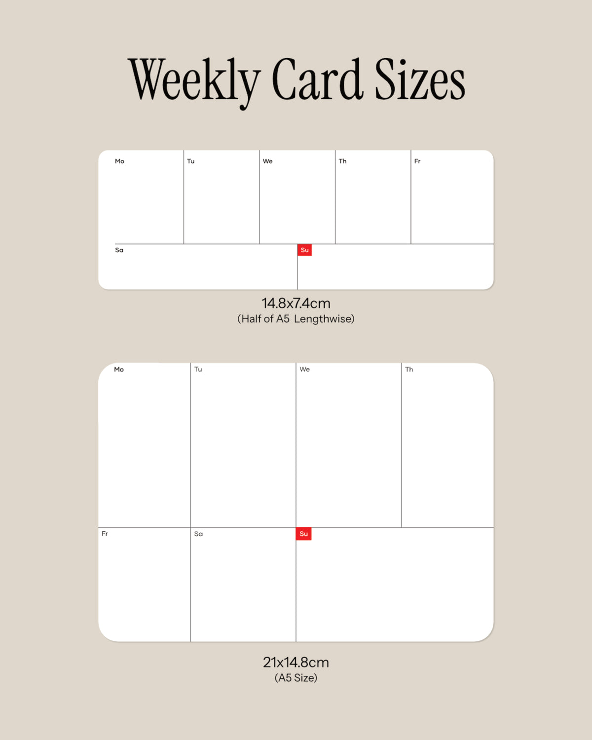 Focus Weekly Cards Small