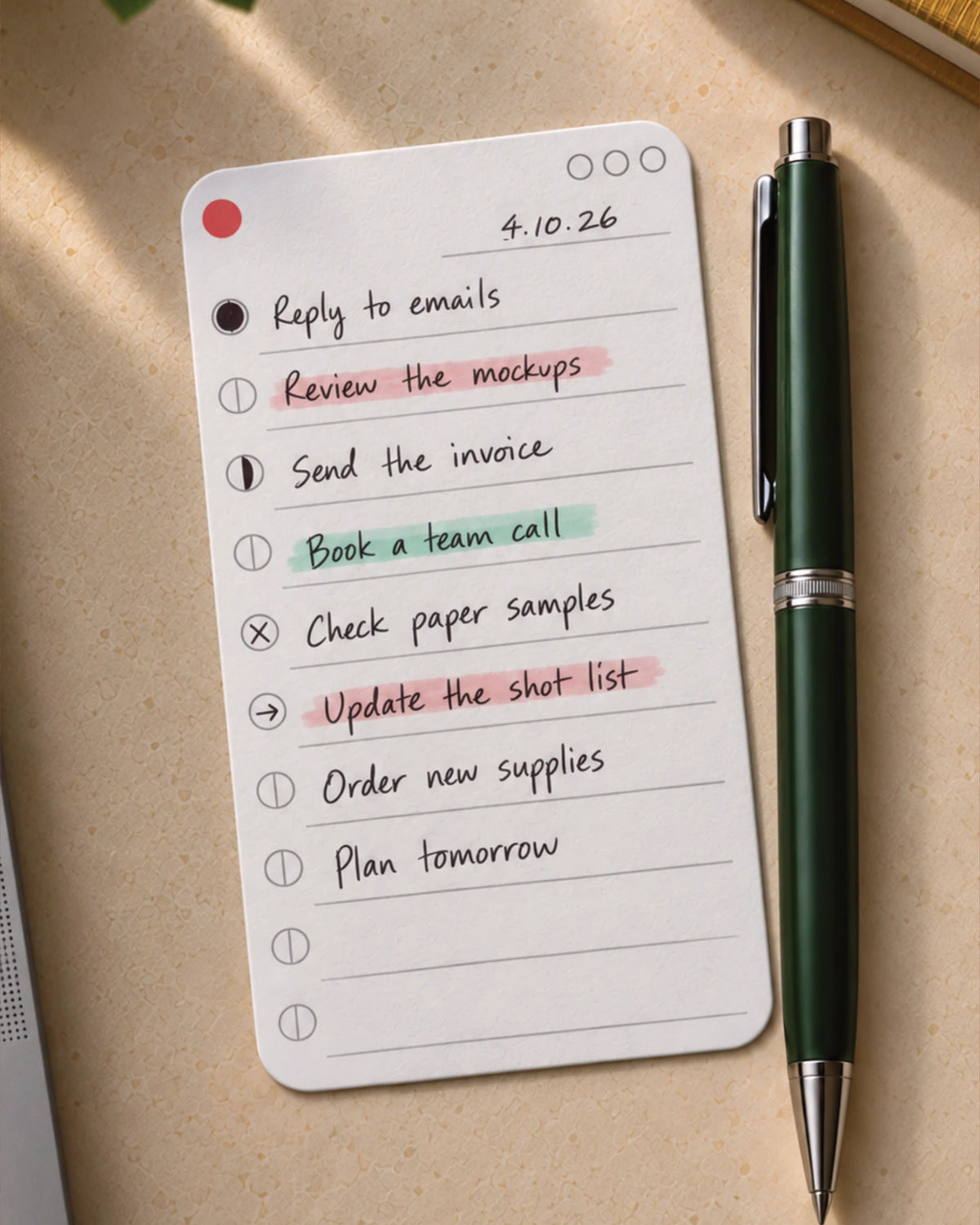 Focus Task Cards Small