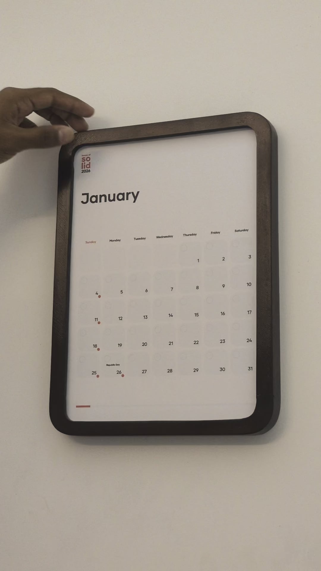 Solid Calendar Kit