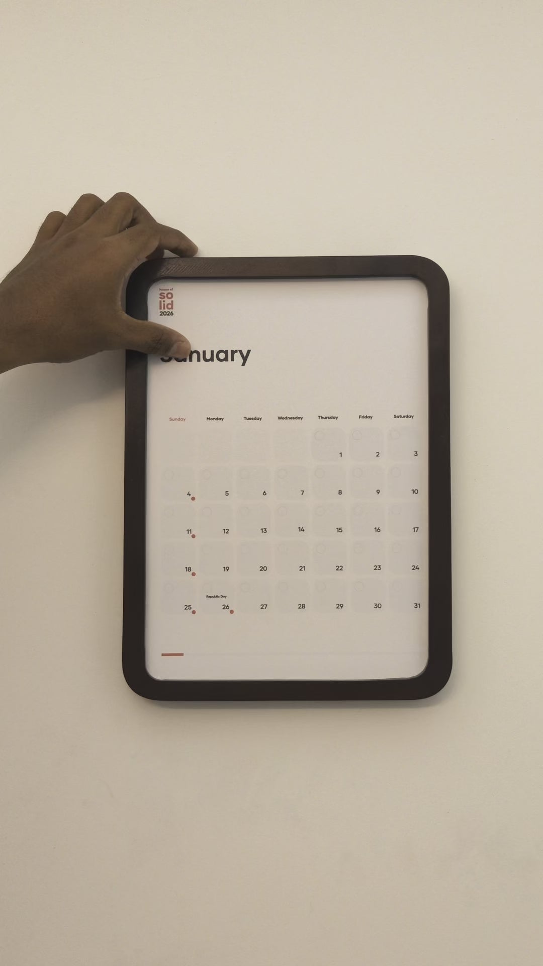 Solid Calendar Kit